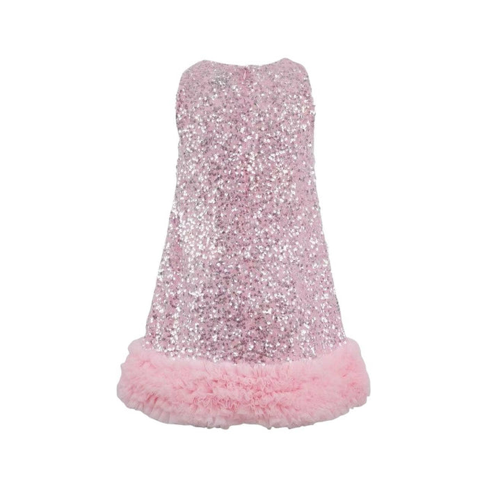 Lola + The Boys Shimmering Pink Sequin Dress