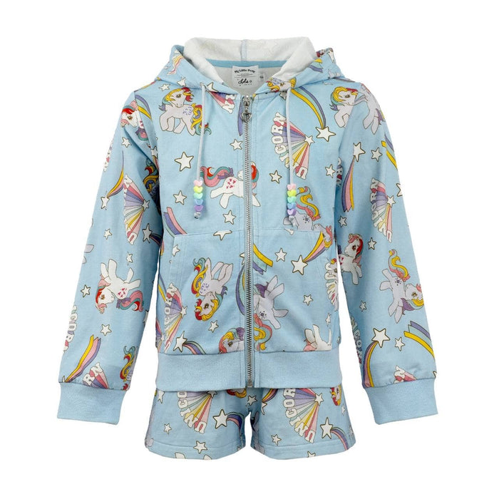 Lola + The Boys 2 Shooting Star and Unicorn Short Set