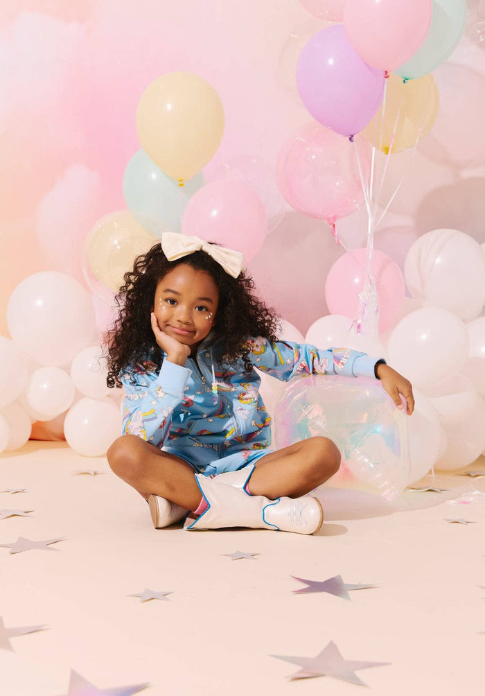 Lola + The Boys Shooting Star and Unicorn Short Set