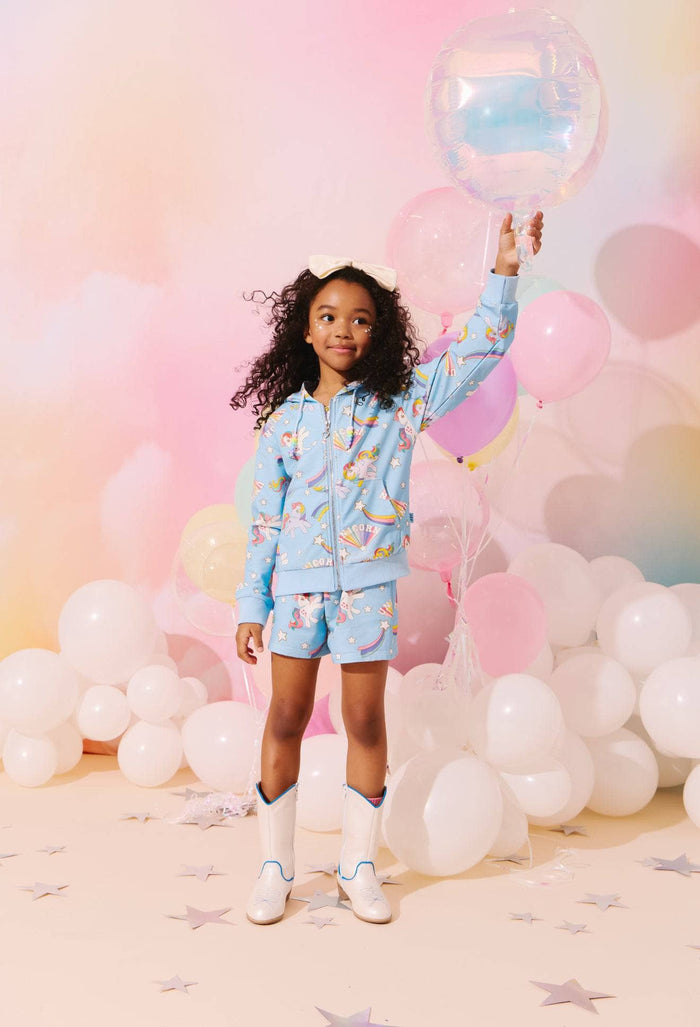 Lola + The Boys Shooting Star and Unicorn Short Set