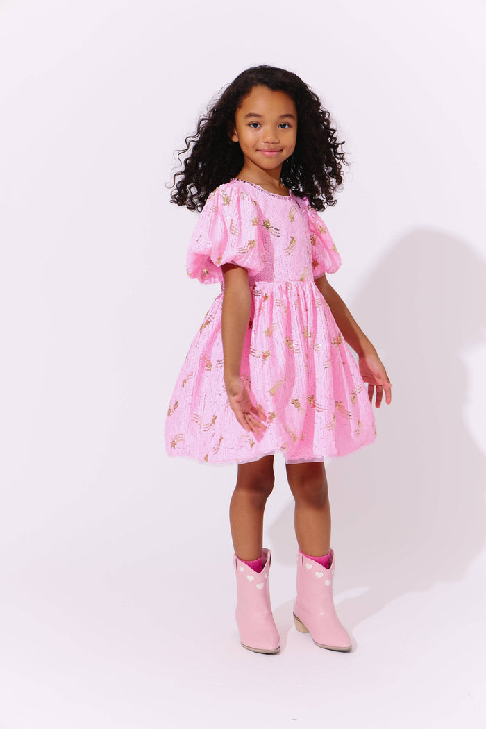 Lola + The Boys Shooting Star Sequin Gems Dress
