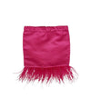 Lola + The Boys skirt Feather Trims Bright Pink Skirt
