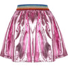 Lola + The Boys Skirts Magenta Rainbow Foil Skirt