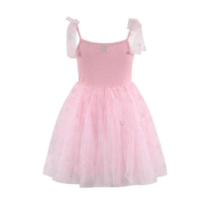 Lola + The Boys Smiley Shimmer Tulle Dress