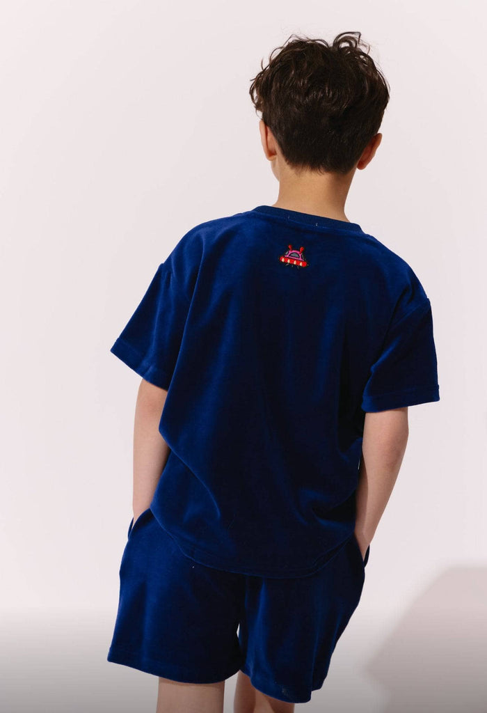 lola-new-arrival Space Patches Velour Set