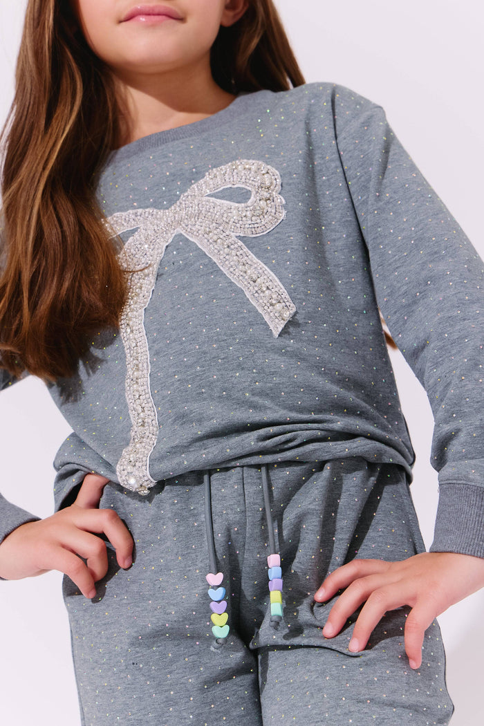 Lola + The Boys Sparkle Bow Charm Set