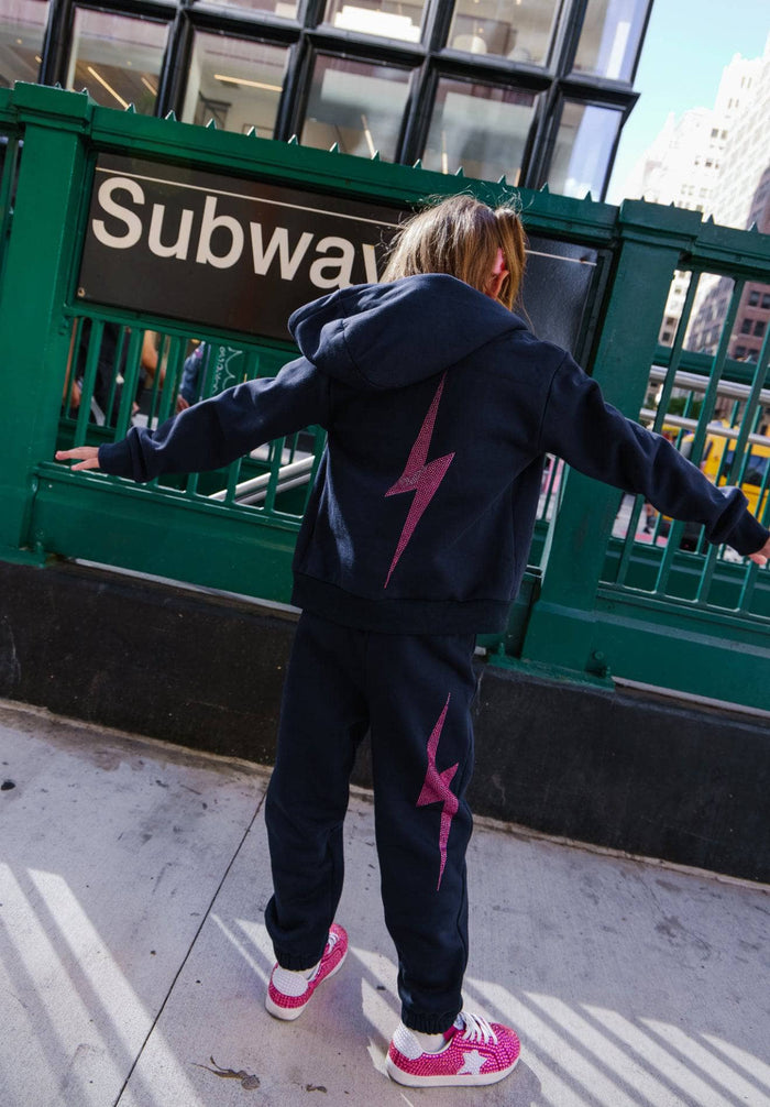 Lola + The Boys Sparkle Lighting Flash Fleece Set