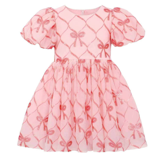 Lola + The Boys Sparkle Pretty Bows Dress
