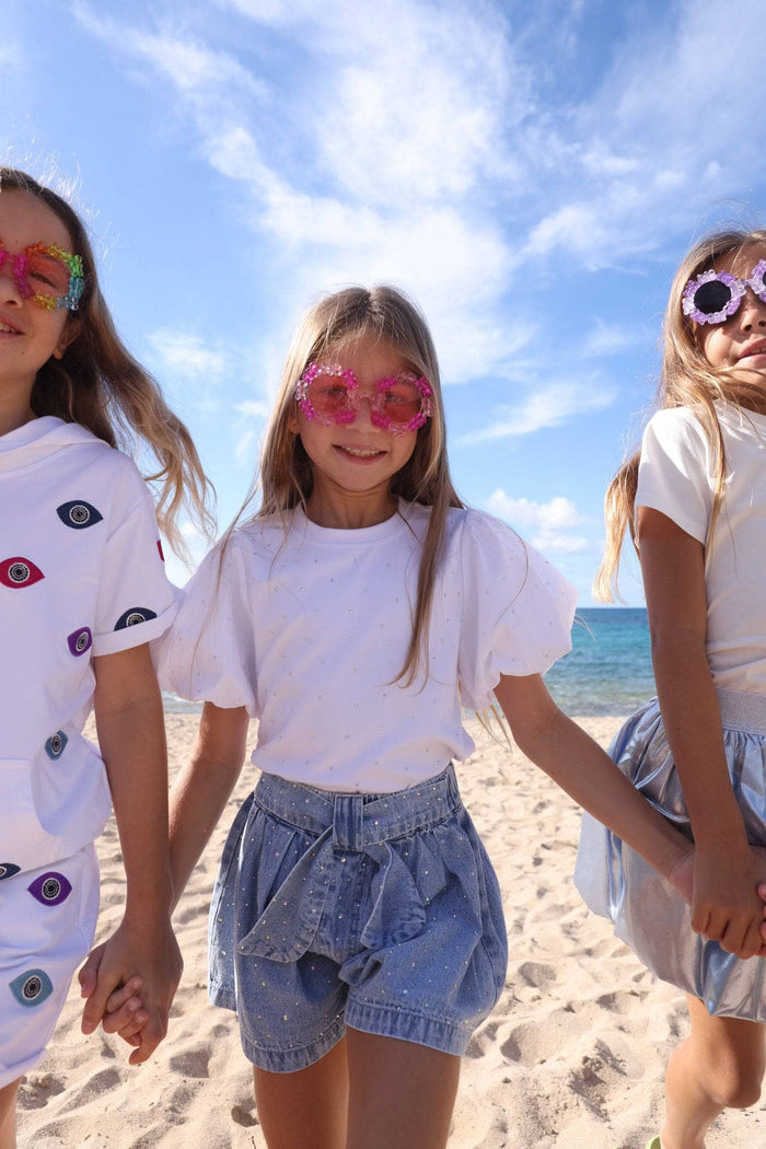 Lola + The Boys Sparkle Princess Ruffle T-shirt