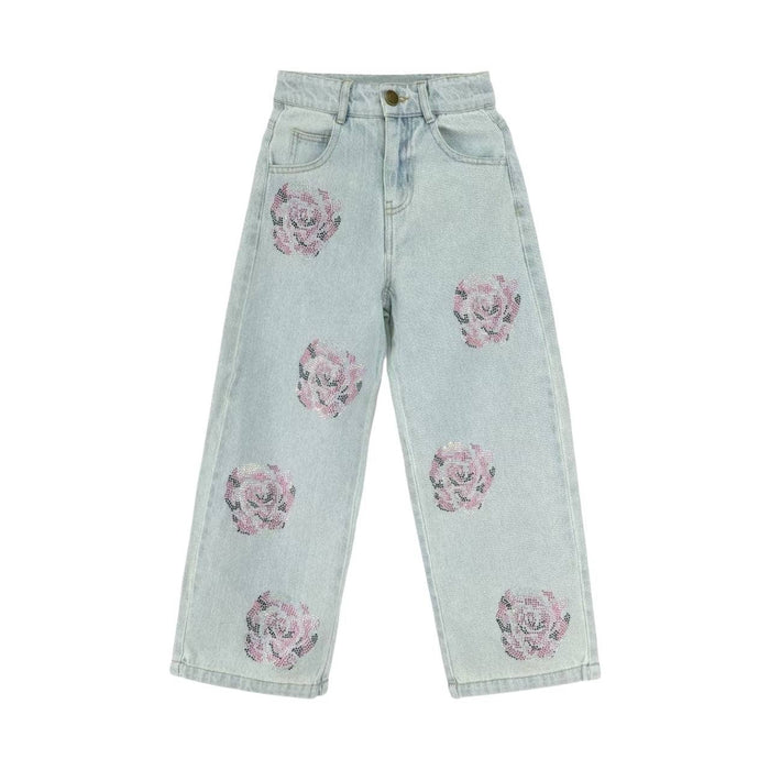 Lola + The Boys Sparkle Roses Jeans