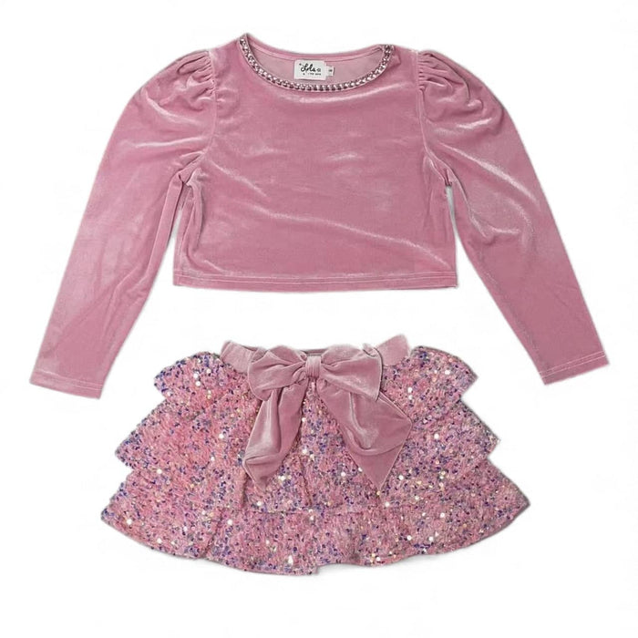 Lola + The Boys Stardust Velvet Party Set