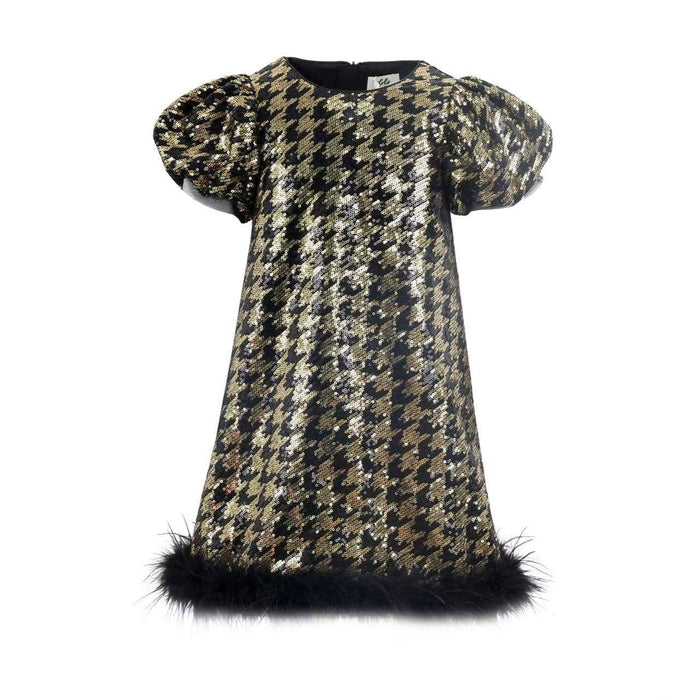 Lola + The Boys Starlet Houndstooth Dress