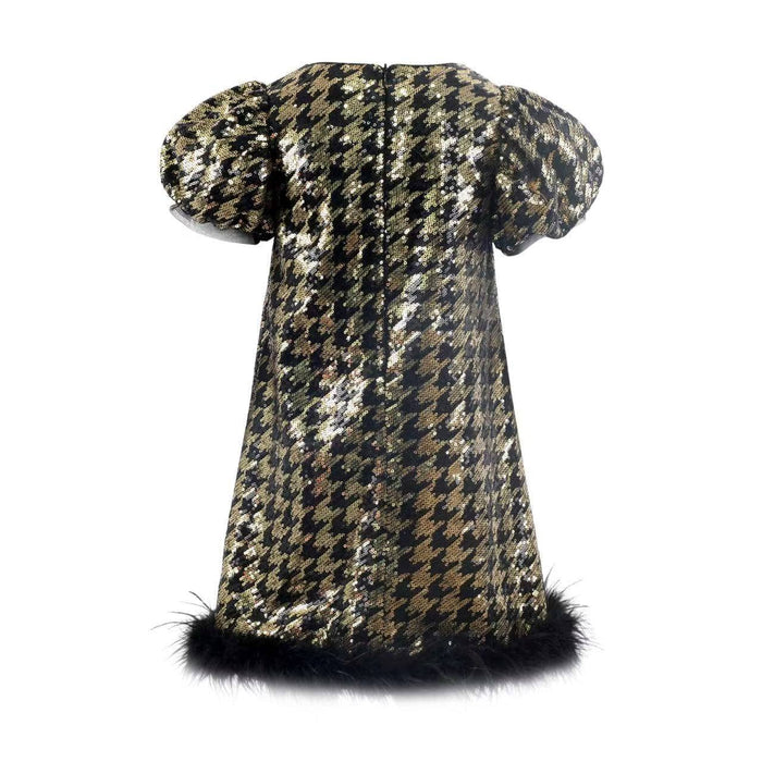 Lola + The Boys Starlet Houndstooth Dress