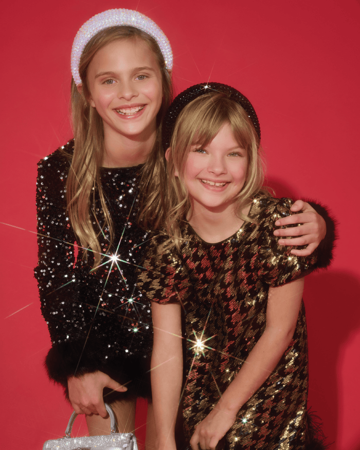 Lola + The Boys Starlet Houndstooth Dress