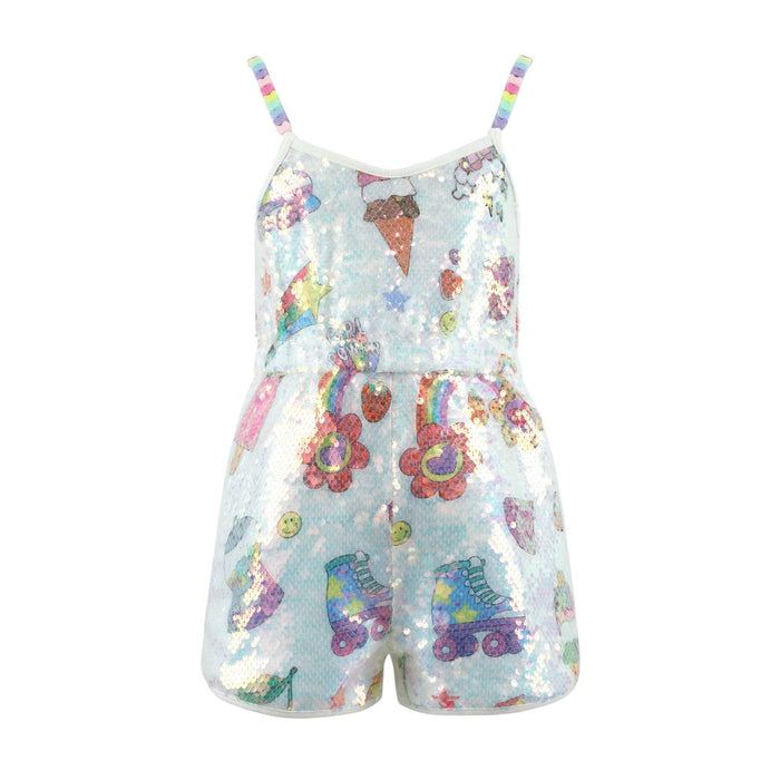 Lola + The Boys Summertime Fun Sequin Romper