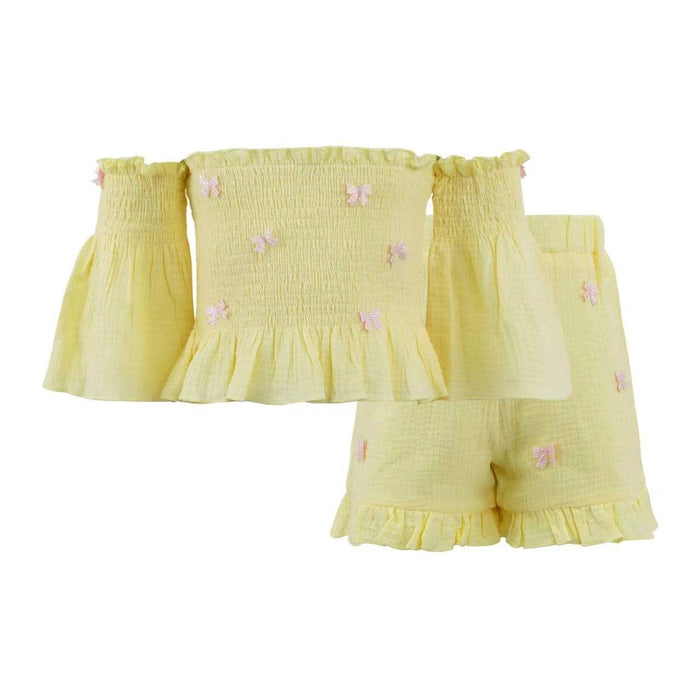 Lola + The Boys Sunny Hailey Bow Set