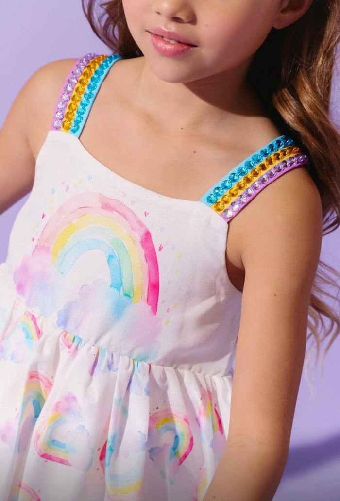 Lola + The Boys Sunshine Rainbow Gems Dress