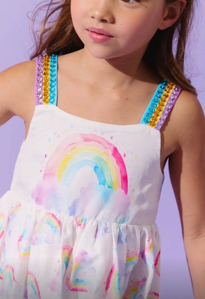Lola + The Boys Sunshine Rainbow Gems Dress