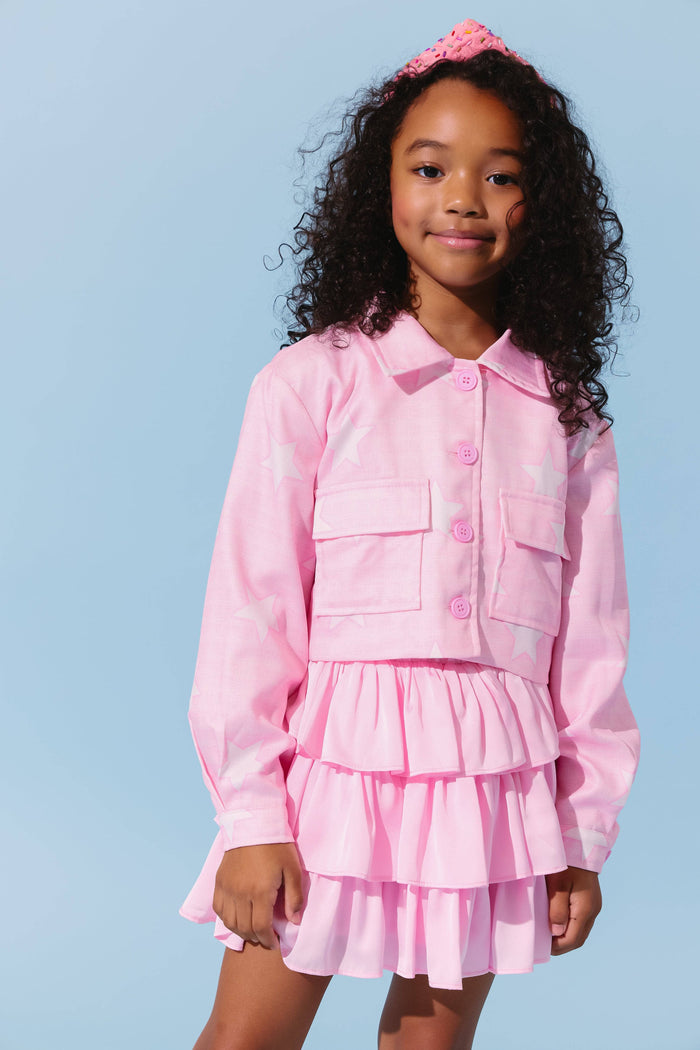 lola-new-arrival Super Stars Cropped Jacket