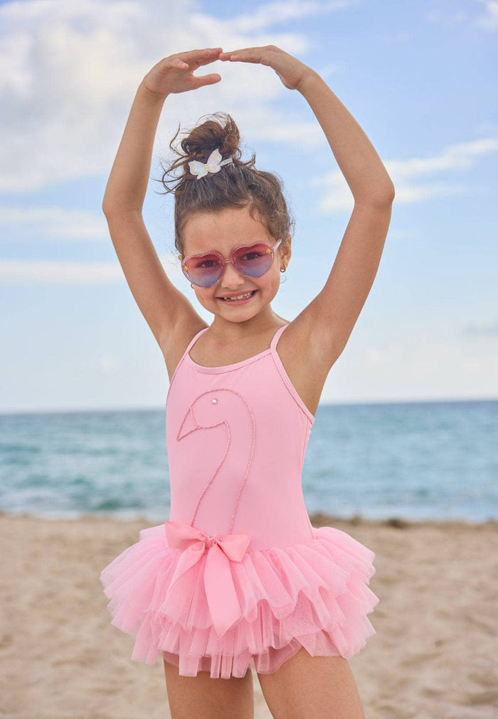 lola-spring Swan Shimmer Tulle Swimsuit