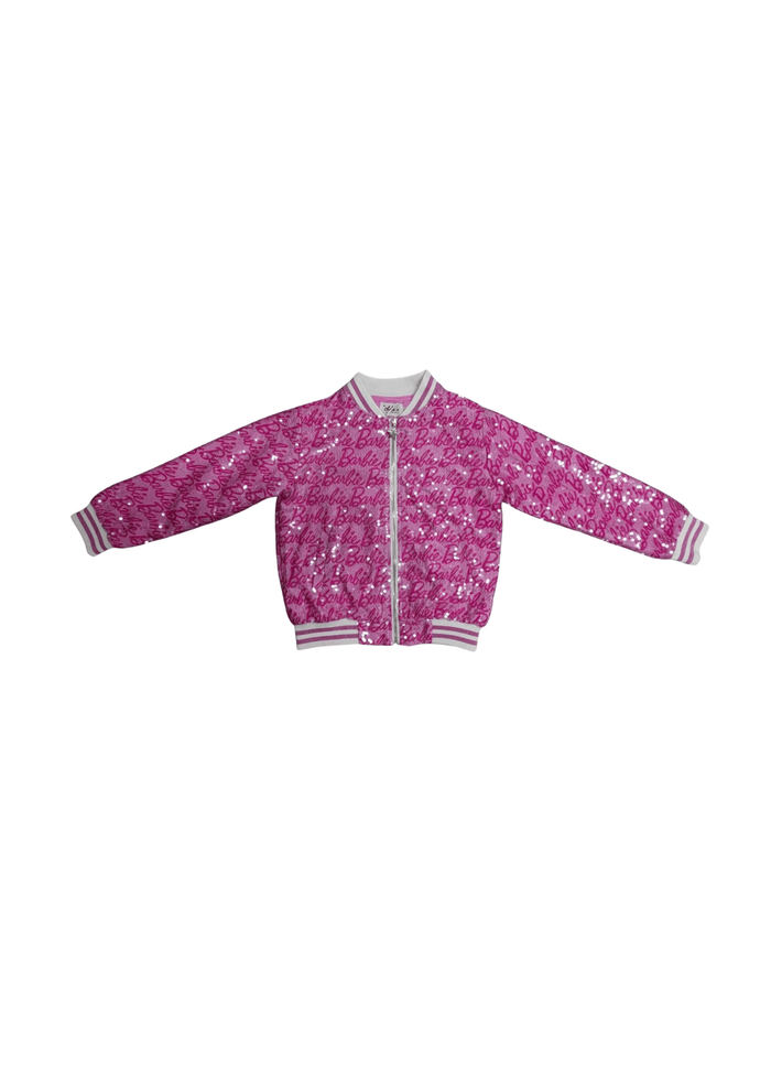 Lola + The Boys Sweaters & Sweatshirts Barbie™ Sequin Icon Bomber
