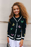 Lola + The Boys Sweaters & Sweatshirts Butterfly Patch Cardigan