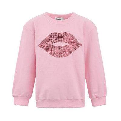 Lola + The Boys Sweaters & Sweatshirts Crystal Lip Sweatshirt