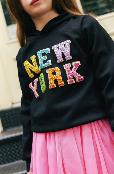 Lola + The Boys Sweaters & Sweatshirts Crystal New York Hoodie