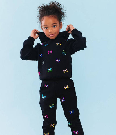 Lola + The Boys Sweaters & Sweatshirts Gem Butterfly Hoodie