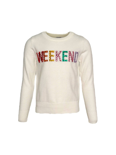 Lola + The Boys Sweaters & Sweatshirts Happy Weekend Sweatshirt