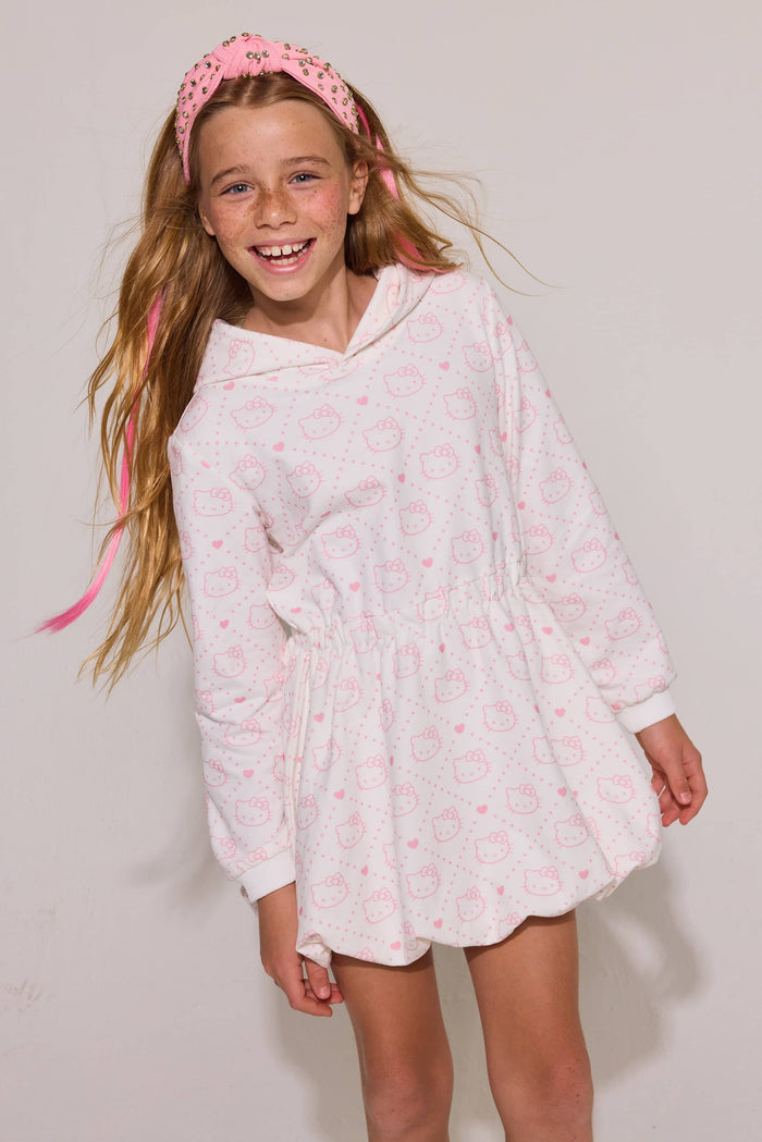 Lola + The Boys Sweaters & Sweatshirts Hello Kitty Love Bubble Hoodie