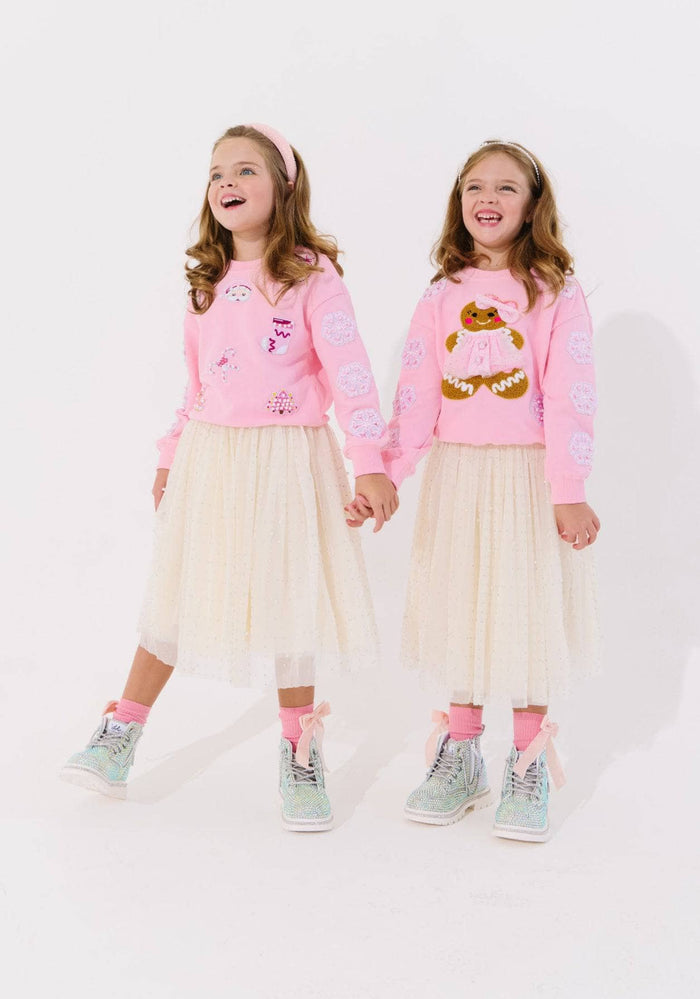 Lola + The Boys Sweaters & Sweatshirts Holiday Gingerbread Sweatshirt