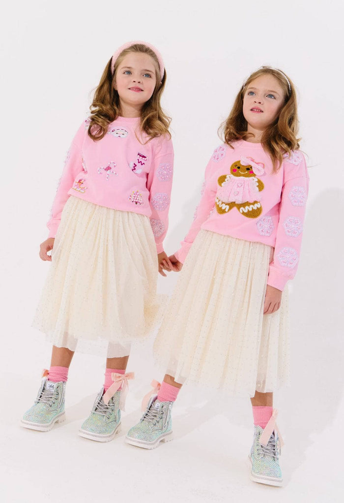 Lola + The Boys Sweaters & Sweatshirts Holiday Gingerbread Sweatshirt