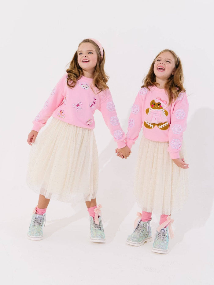 Lola + The Boys Sweaters & Sweatshirts Holiday Gingerbread Sweatshirt