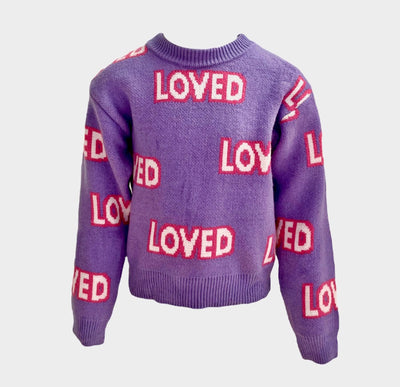 Lola + The Boys Sweaters & Sweatshirts 2 / Lavender Loved Sweater