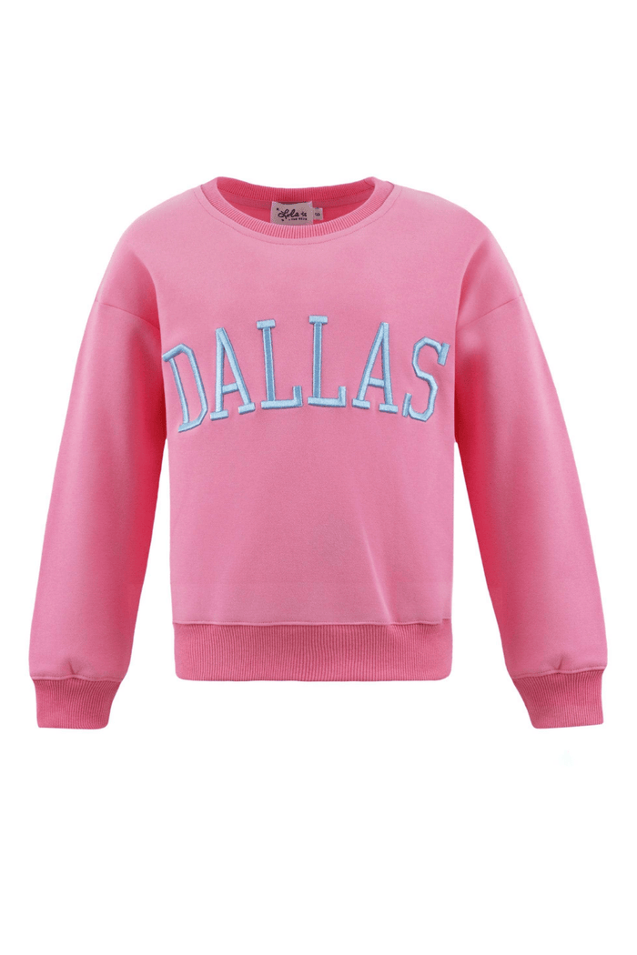 Lola + The Boys Sweaters & Sweatshirts Pink Dallas Sweatshirt