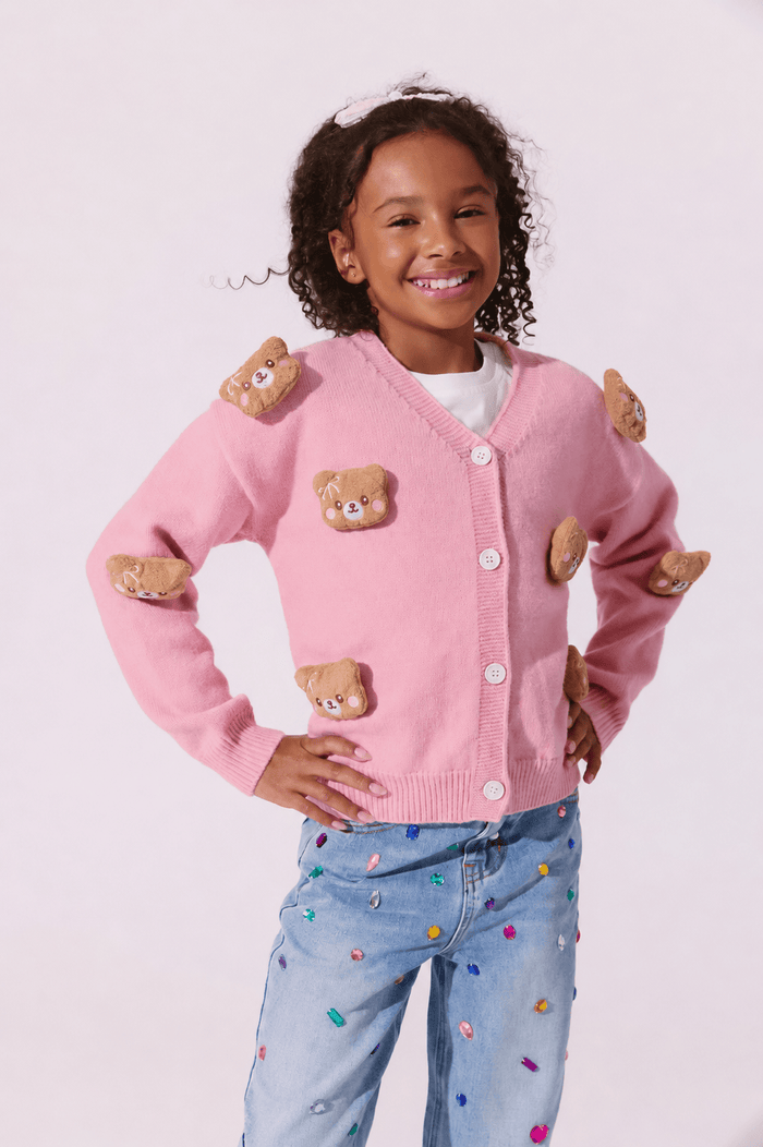Lola + The Boys Sweaters & Sweatshirts Plush Beary Cute  Cardigan
