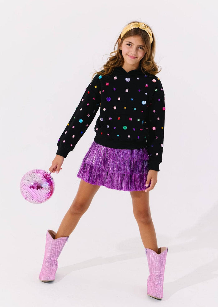 Lola + The Boys Sweaters & Sweatshirts Rainbow Gems Hoodie