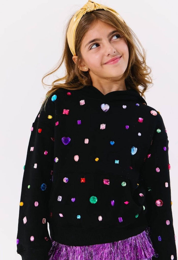 Lola + The Boys Sweaters & Sweatshirts Rainbow Gems Hoodie