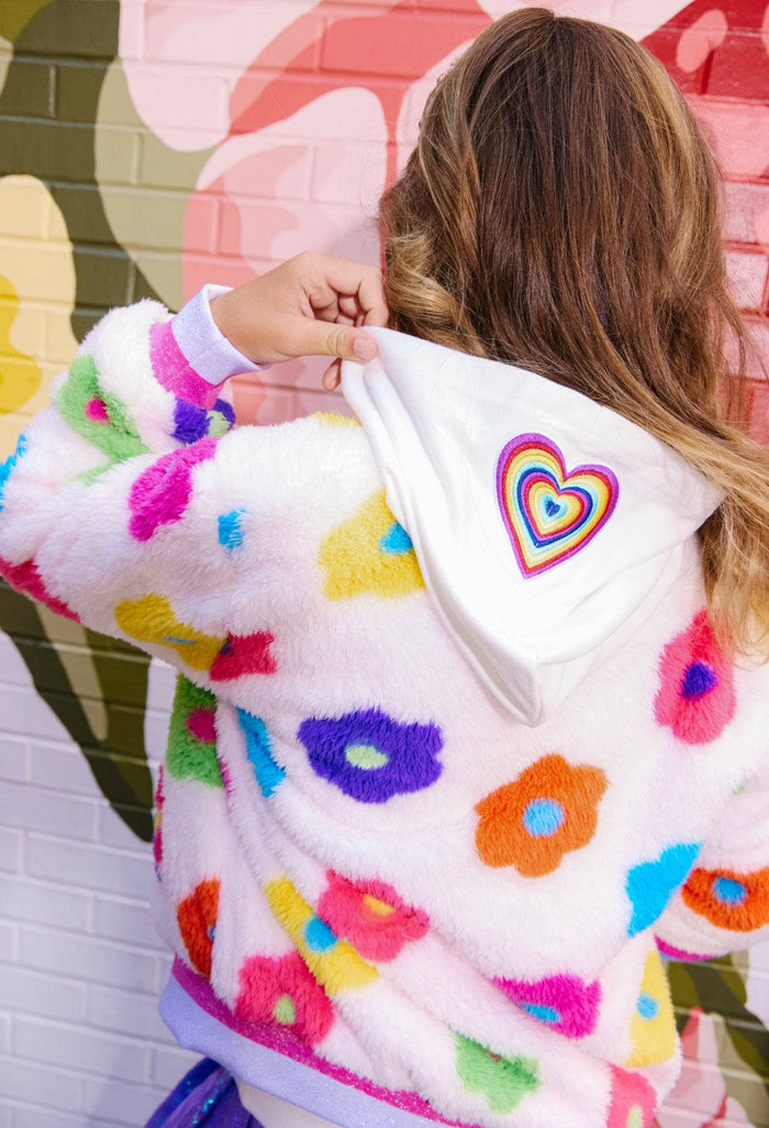 Lola + The Boys Sweaters & Sweatshirts Rainbow Good Vibes Hoodie