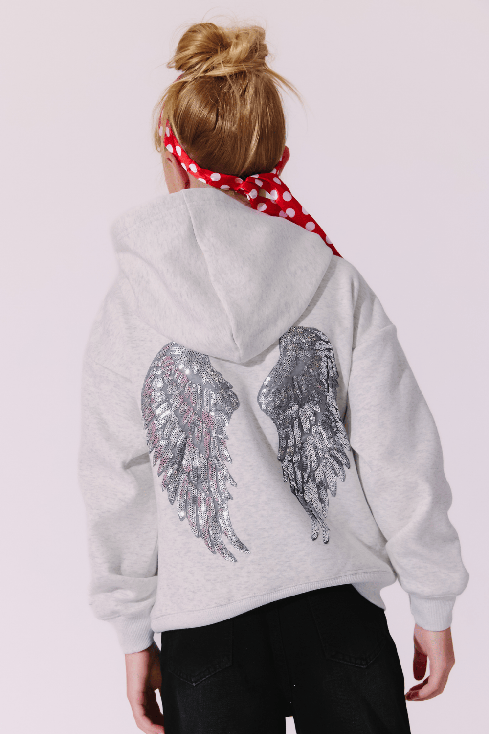 Silver Angel Wings Hoodie Teen/Women
