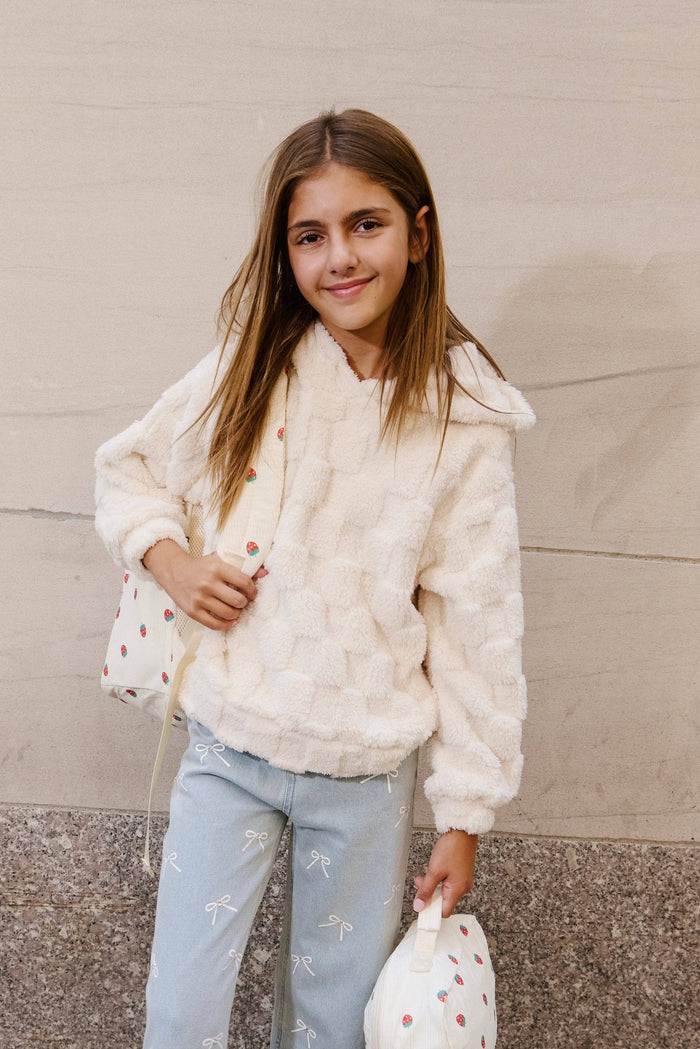 Lola + The Boys Sweaters & Sweatshirts Super Soft Checker Hoodie