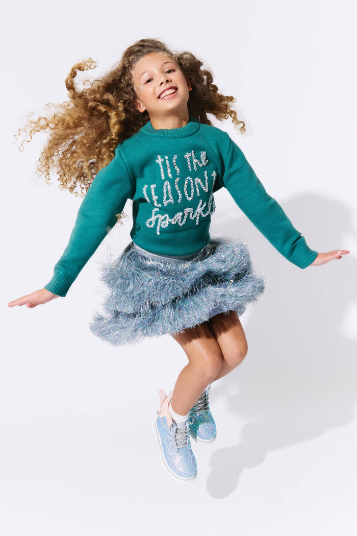 exclude-fall Sweaters & Sweatshirts Tis The Season to Sparkle Crystal Sweater