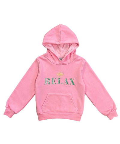Lola + The Boys Sweaters & Sweatshirts Small Women's Pink Relax Hoodie