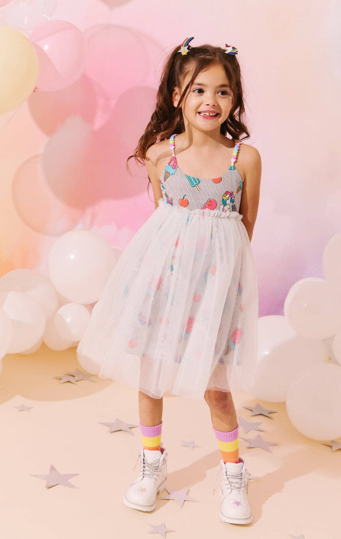 Lola + The Boys Sweet Candy Summer Pony Dress