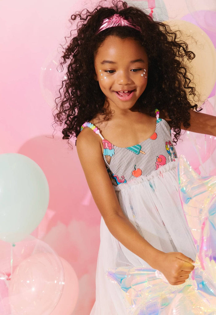 Lola + The Boys Sweet Candy Summer Pony Dress