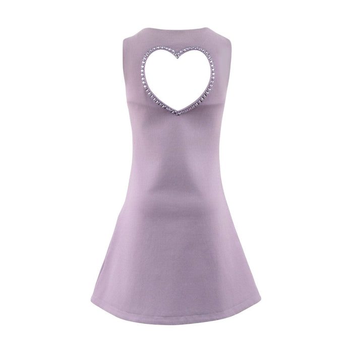 Lola + The Boys Sweetheart Crystal Heart Dress