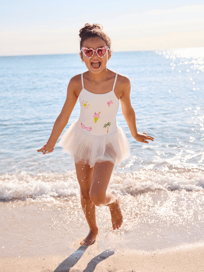 Lola + The Boys Swimwear Barbie Summer Love Tutu Swimsuit
