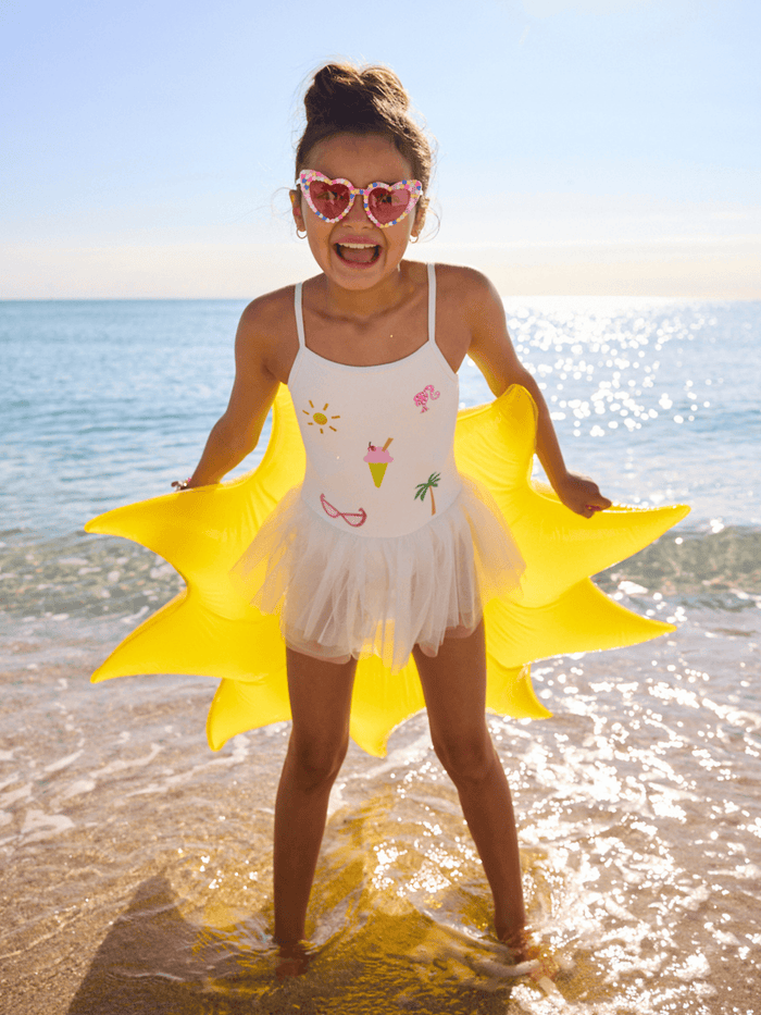 Lola + The Boys Swimwear Barbie Summer Love Tutu Swimsuit