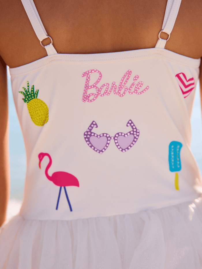 Lola + The Boys Swimwear Barbie Summer Love Tutu Swimsuit